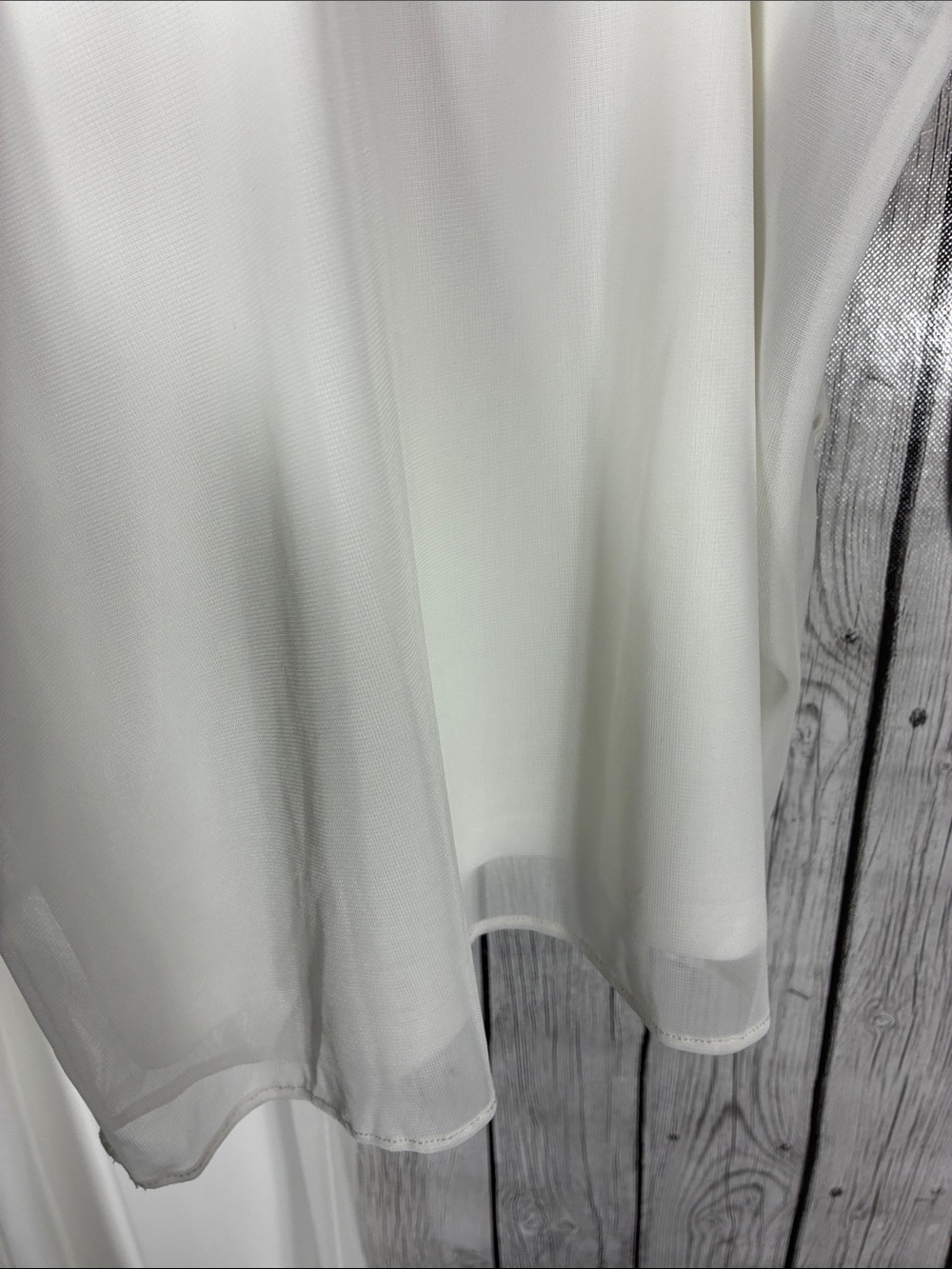 Prelude White Wide-Leg Overlay Pants Size Large - Picture 4 of 10